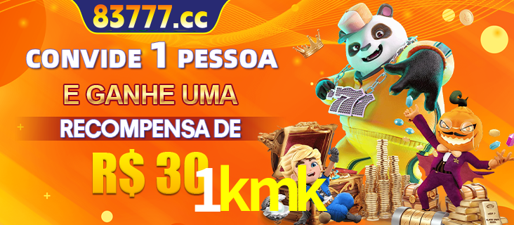 Banner institucional da 1kmk sobre parceria de marcas e criação de uma marca de excelência, apresentando os mascotes de jogos populares como o Fortune Tiger.